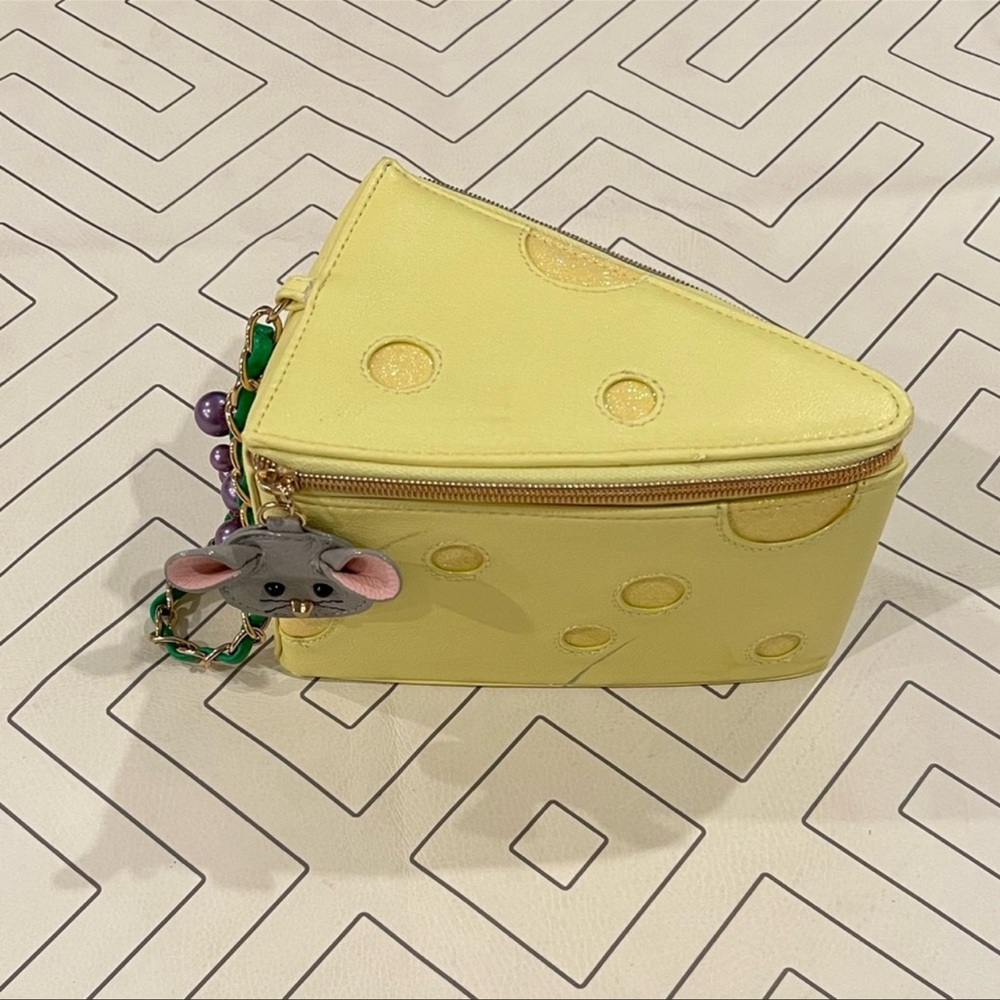 Betsey Johnson Cheese Wedge and Mouse Wristlet Purse